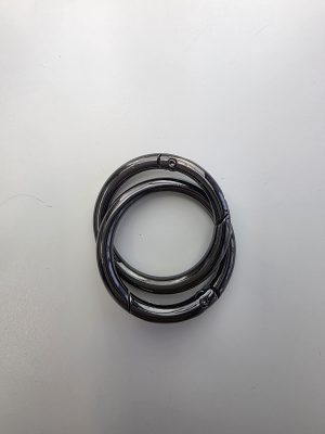 O-ringer sett. Svart 4cm