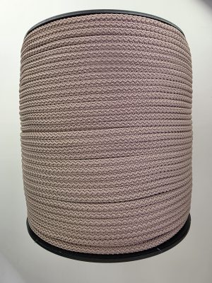 Hekletråd/macramecord 5 mm (farge Nr.14) beige med grå tone matt