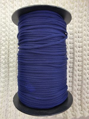 Flat hekletråd 3mm Nr. 204 marine blå