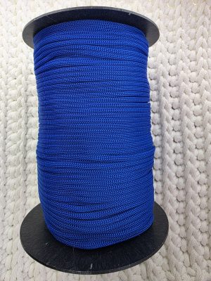 Flat hekletråd 3mm Nr. 205 kongeblå