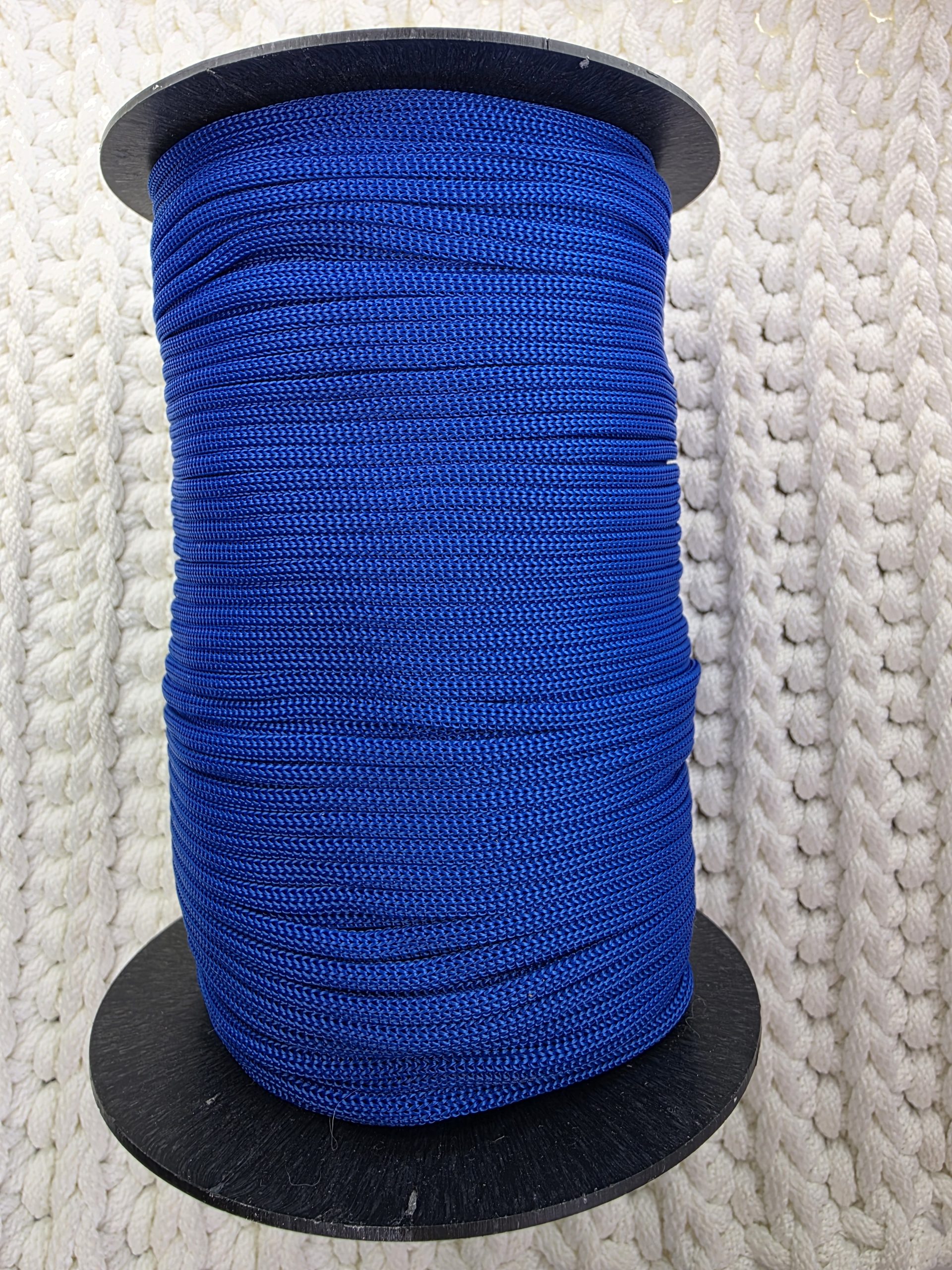 Flat hekletråd 3mm Nr. 205 kongeblå