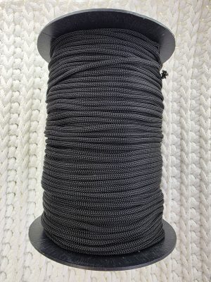 Flat hekletråd 3mm Nr. 219 svart