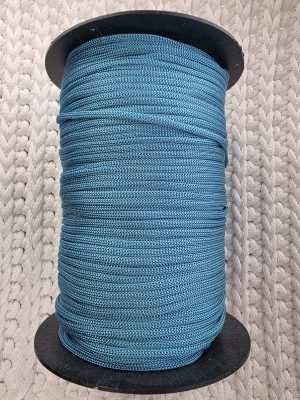 Flat hekletråd 3mm Nr. 232 turkis blank