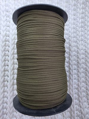 Flat hekletråd 3mm  Nr. 31 mosegrønn