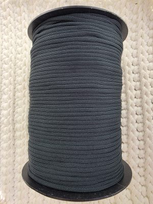 Flat hekletråd 3mm  Nr. 34 mørk grønn/varm tone