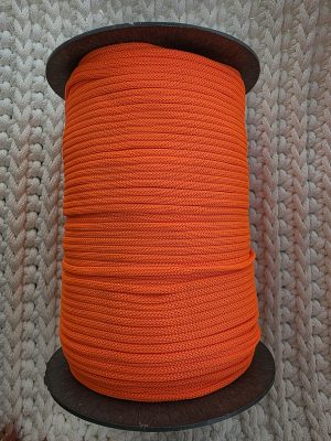 Flat hekletråd 3mm  Nr. 55 signal oransje