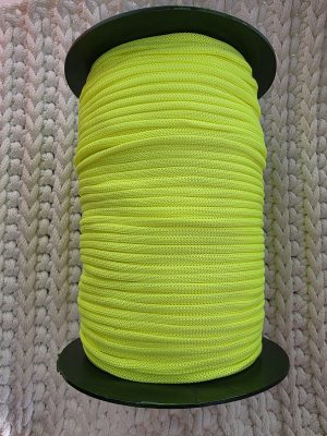 Flat hekletråd 3mm  Nr. 56 signal gul