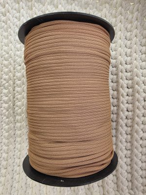 Flat hekletråd 3mm  Nr.5 karamell