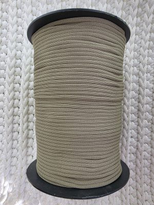 Flat hekletråd 3mm  Nr. 62 oliven grønn