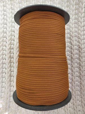 Flat hekletråd 3mm  Nr. 65 cognac