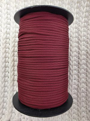 Flat hekletråd 3mm Nr. 75 rød burgunder