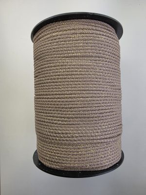 Glitter tråd 3 mm 14-beige med grå tone gull