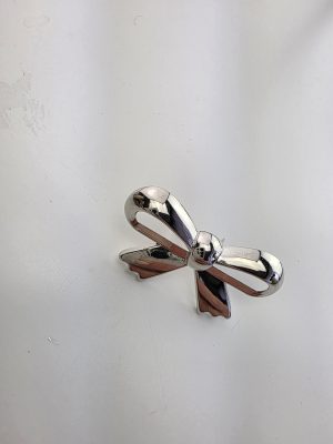 Sløyfe pynt - sølv