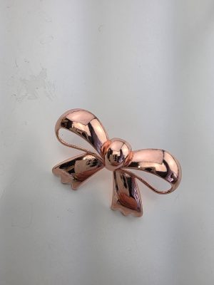 Sløyfe pynt - rosegull