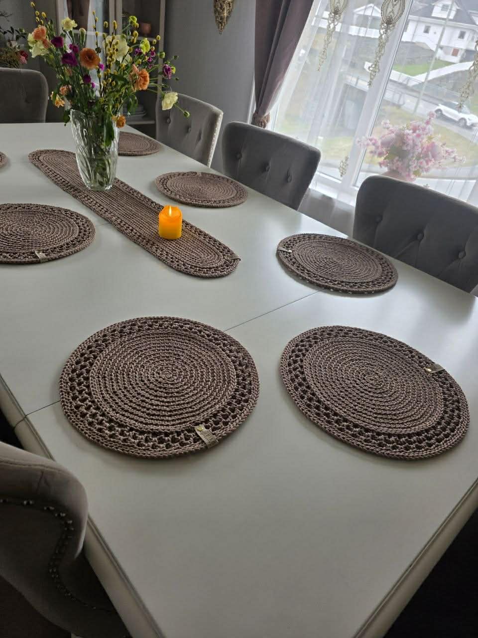 Bordbrikker/løper og gardinholder mester kurs - video forklaring (oppskrift) - Bilde 2