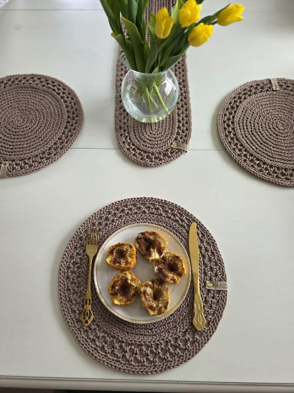 Bordbrikker/løper og gardinholder mester kurs - video forklaring (oppskrift) - Bilde 6