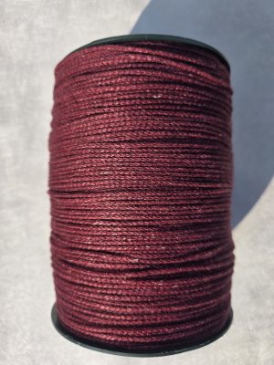 Eksklusiv 100% LIN tråd 2mm Merlot farge Nr.35